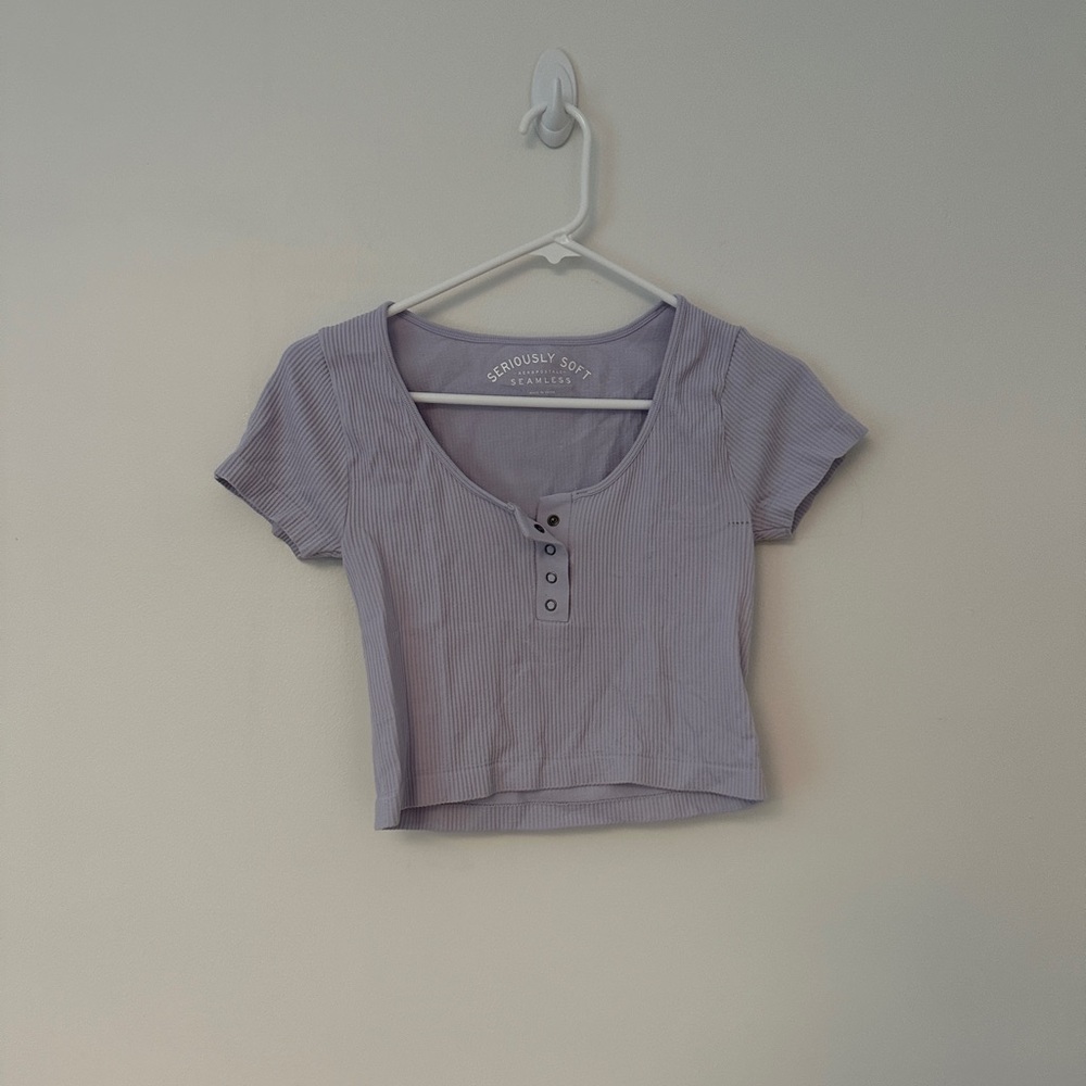 Aeropostale Purple Crop Top